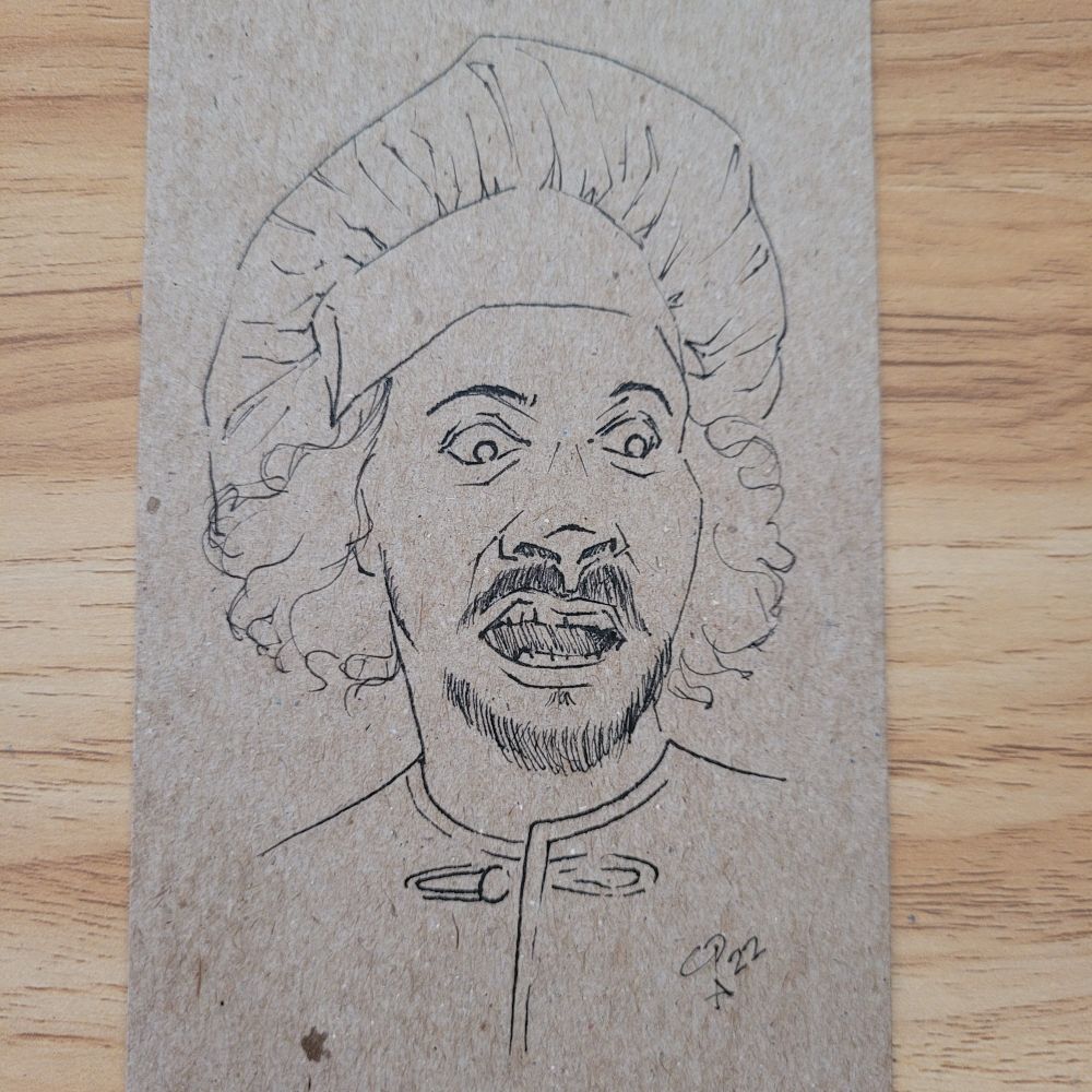 Line drawing of Roach from Our Flag Means Death