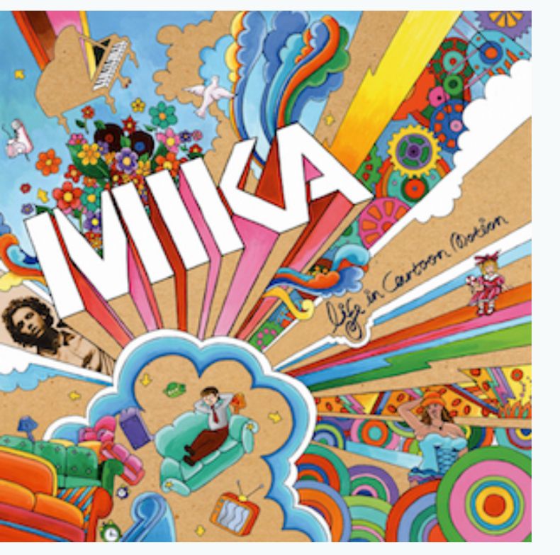 The album cover for Life in Cartoon Motion by Mika. 