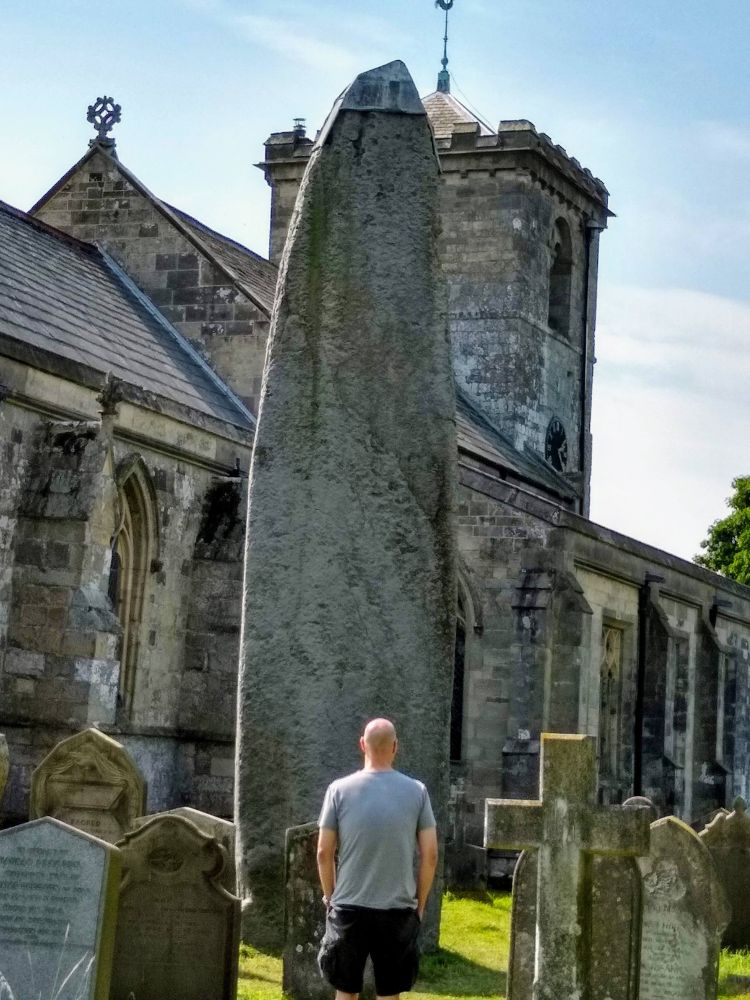 Me at the Rudston Monolith about 5  years ago
