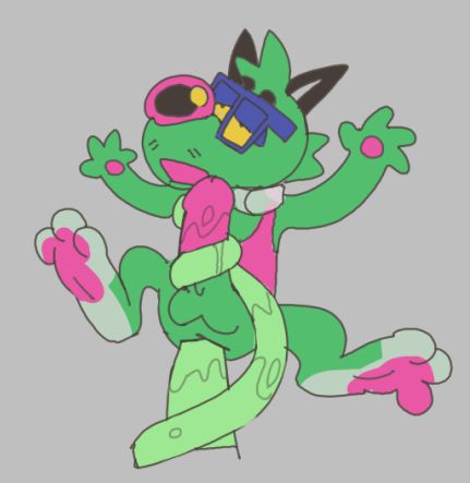 Moxy the ferret gets fucked by tentacle