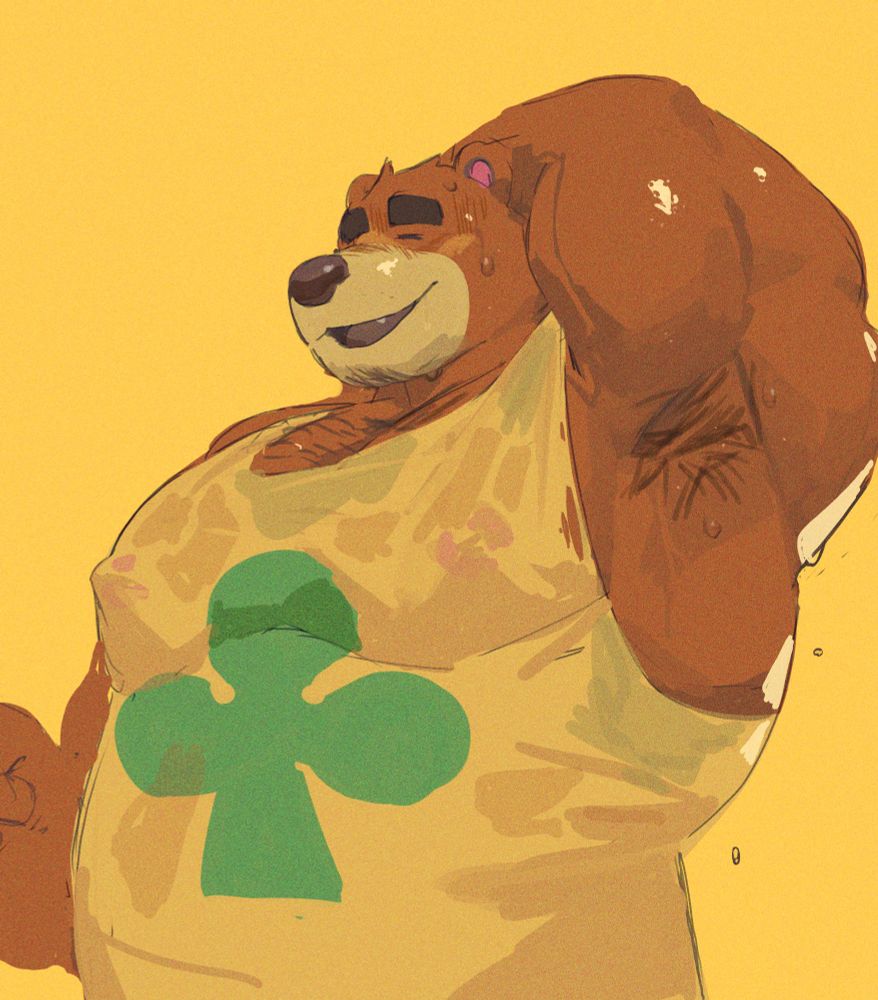 Furry. Teddy from Animal Crossing in bara