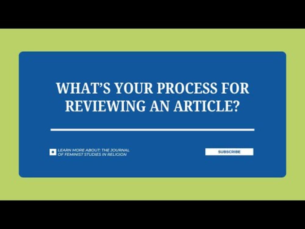 What's Your Process for Reviewing an Article?