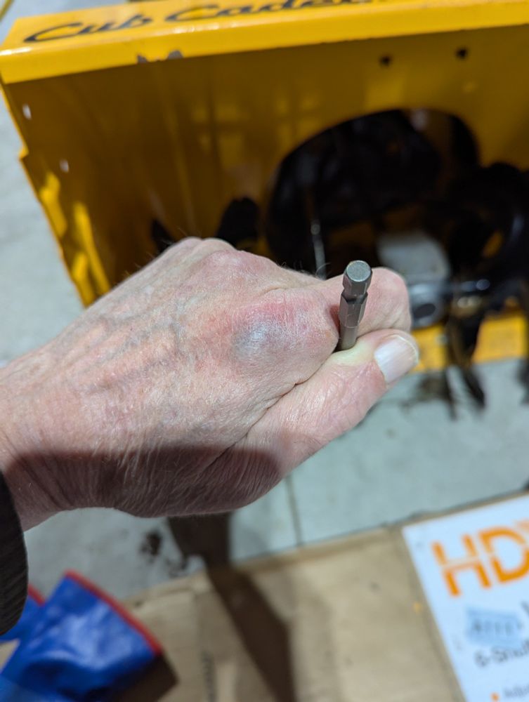 Don't hammer a small target near your large hand.