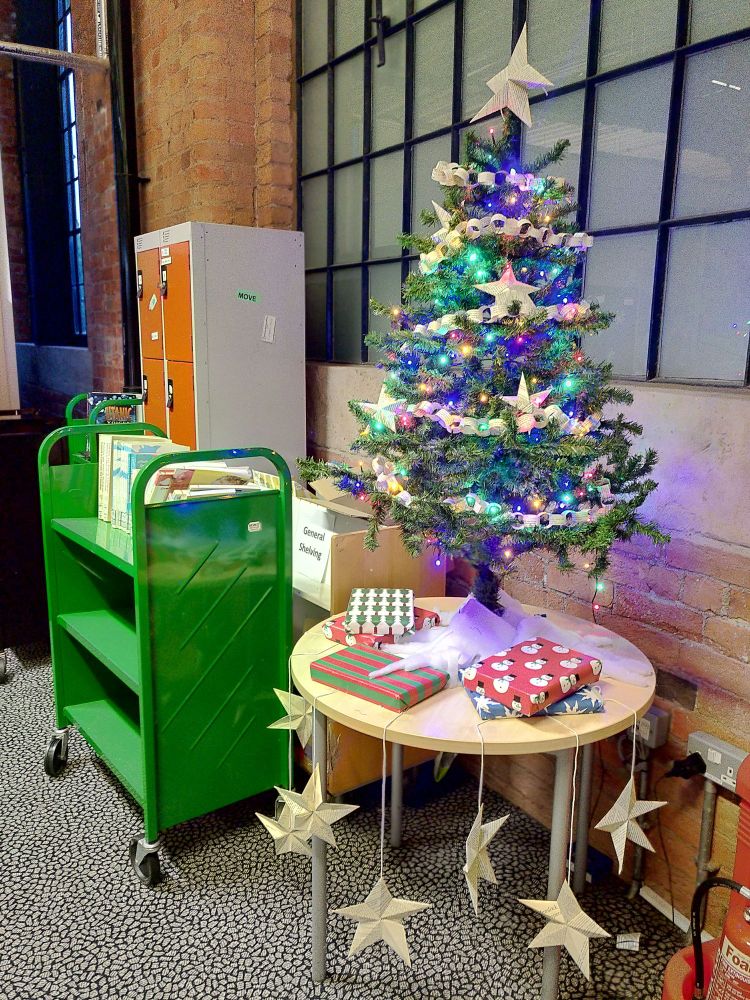 Christmas tree on table