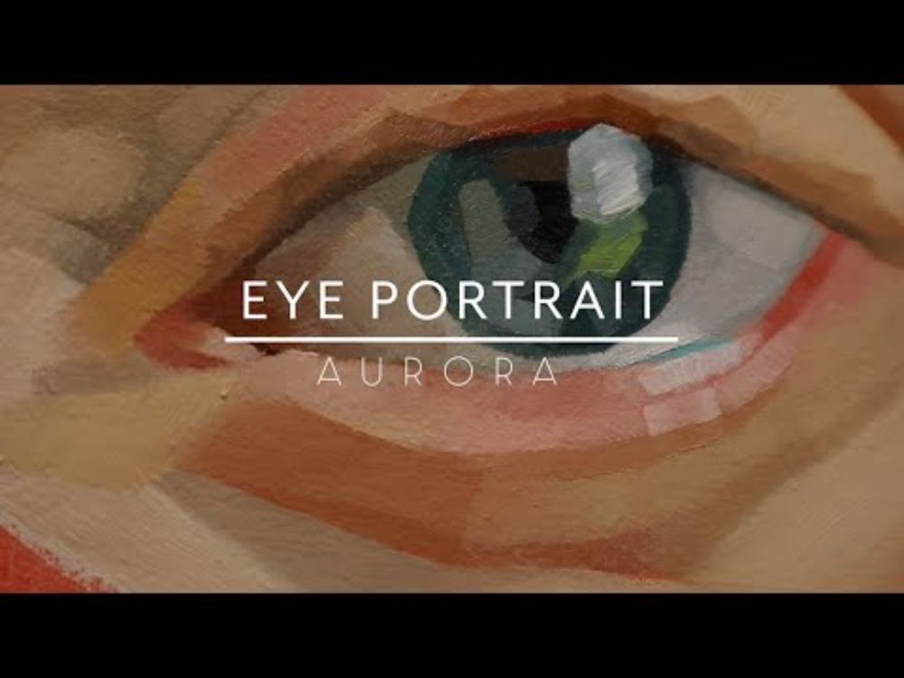 Oil Painting Timelapse • Eye Portrait of AURORA