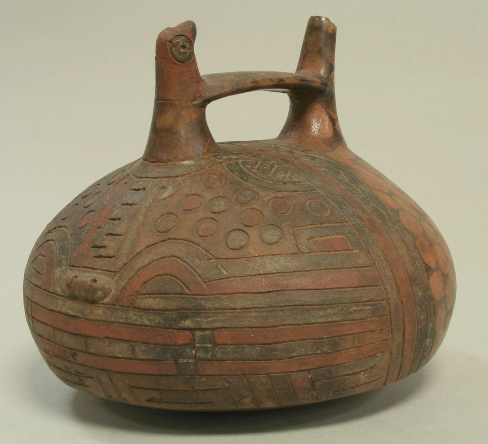 Double Spout and Bridge Bottle with Bird Handle, Metropolitan Museum of Art, New York, NY