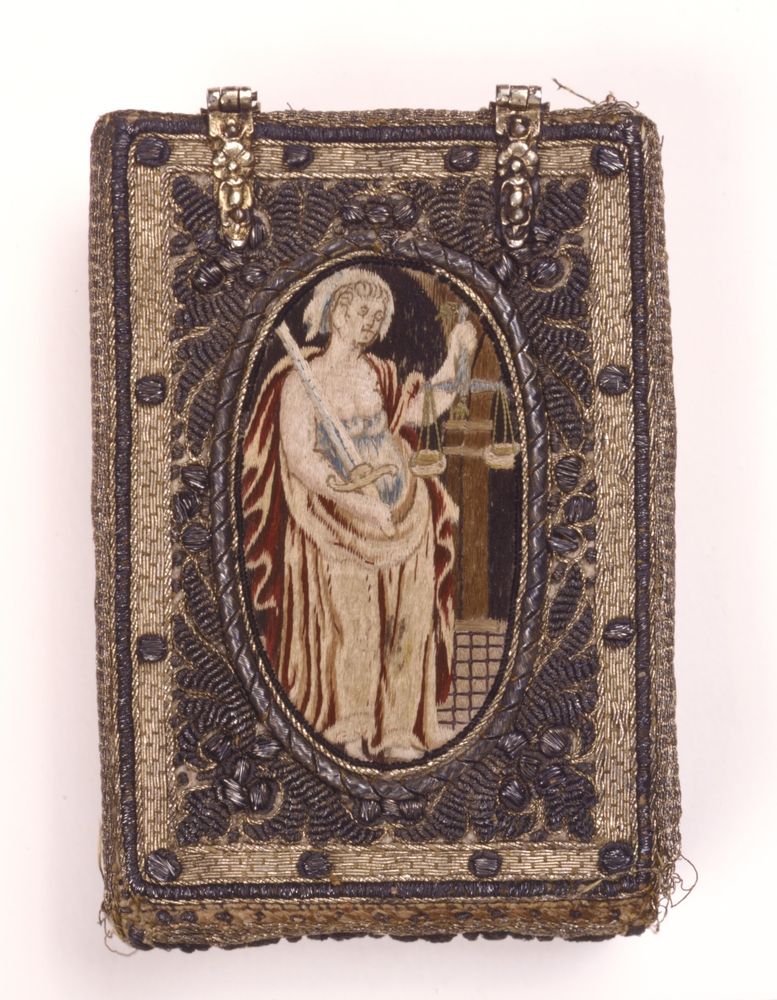 Book with Needlework Cover with Figures of Justice and Prudence, Metropolitan Museum of Art, New York, NY