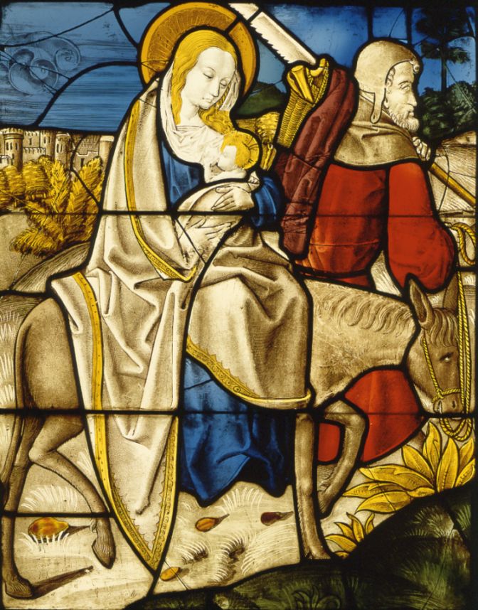 Stained Glass Panel with the Flight into Egypt, Metropolitan Museum of Art, New York, NY
