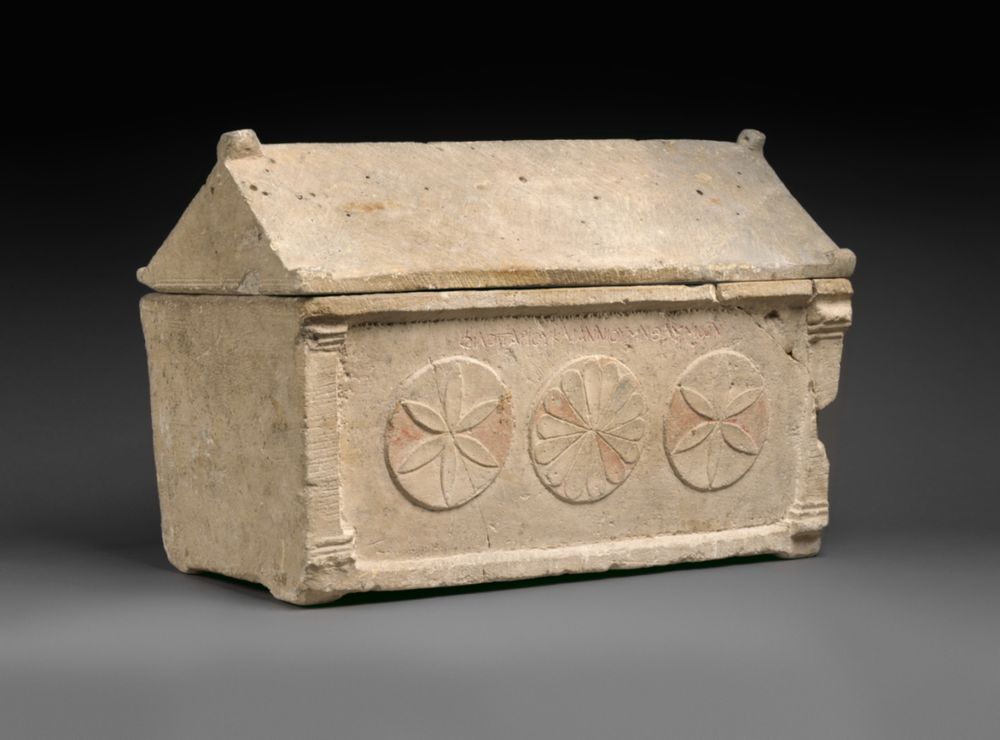 Limestone ossuary with lid, Metropolitan Museum of Art, New York, NY