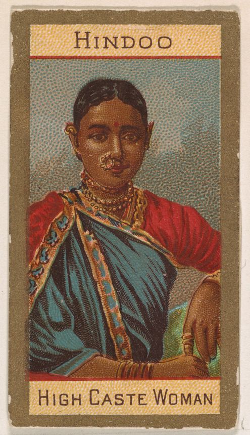 Hindoo, High Caste Woman, from Types of Nationalities (N240) issued by Kinney Bros., Metropolitan Museum of Art, New York, NY