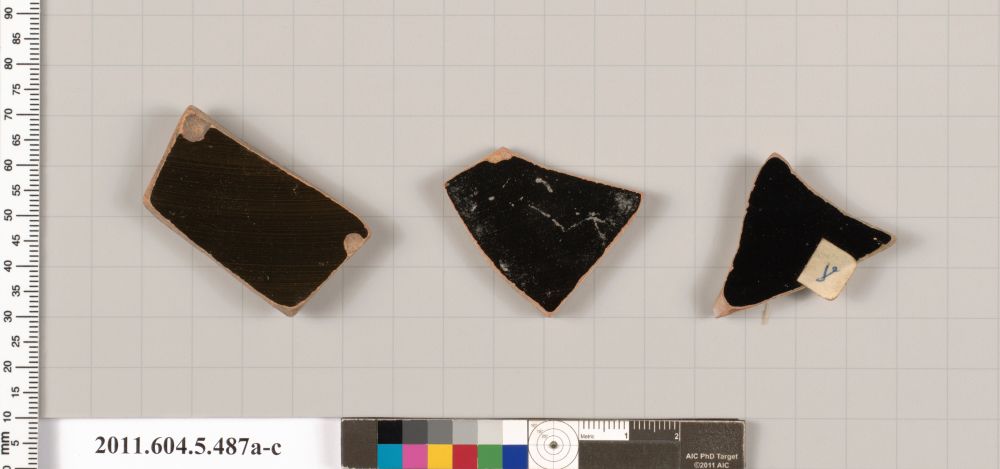 Terracotta fragments of kylikes (drinking cups), Metropolitan Museum of Art, New York, NY