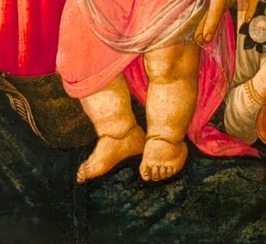Weird Renaissance baby ankles