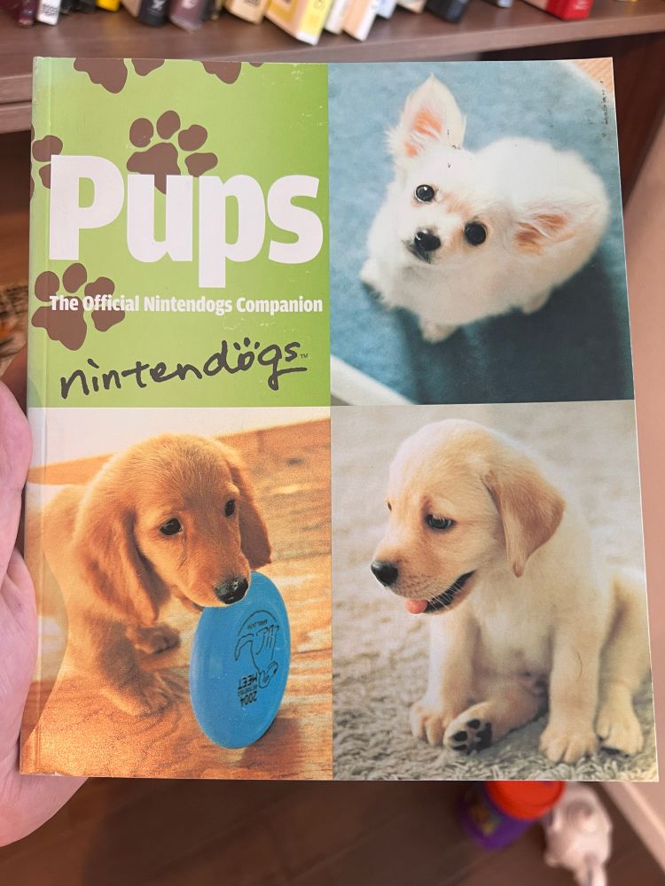 Pups
The official Nintendogs Companion 
(Nintendogs logo)

And then three cute puppies aka Pups