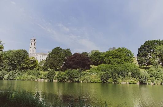 A picture of the University Park Campus at the University of Nottingham.