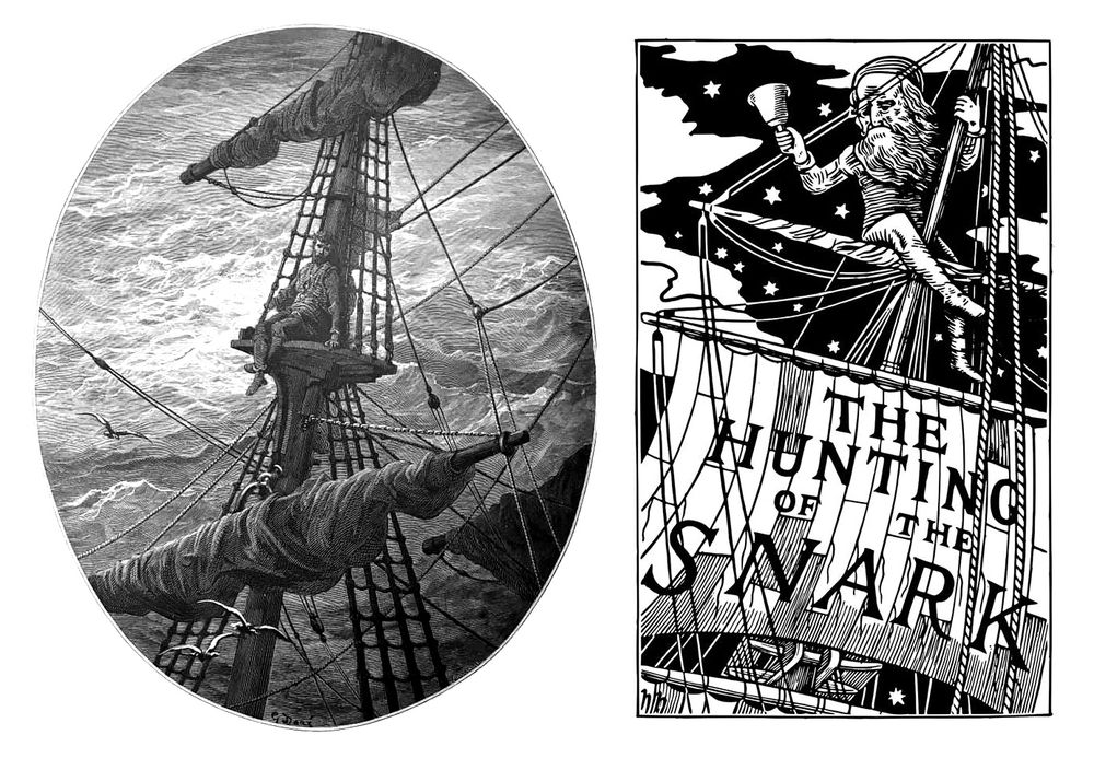 ※ Gustave Doré's illustration to Samuel Taylor Coleridge's "The Rime of the Ancient Mariner",
※ Henry Holiday's book cover design to Lewis Carroll's "The Hunting of the Snark".