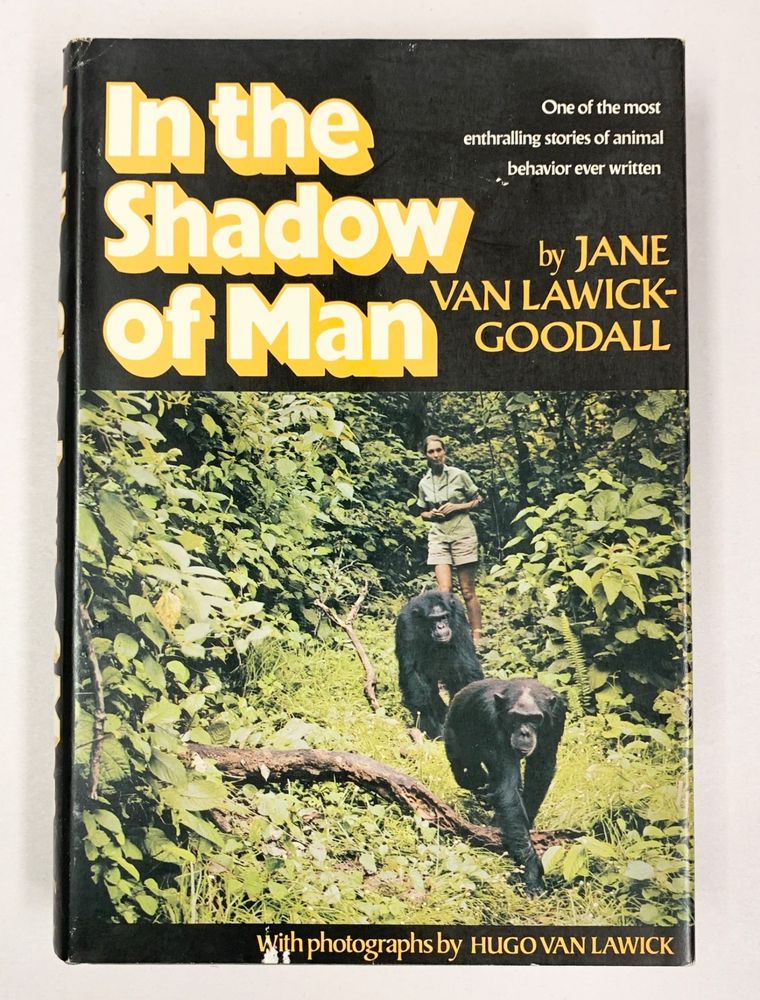 One of the original covers of the book ‘In the Shadow of Man’ by Jane Goodall