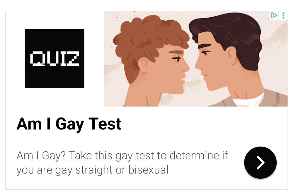 One of many tests about being gay 