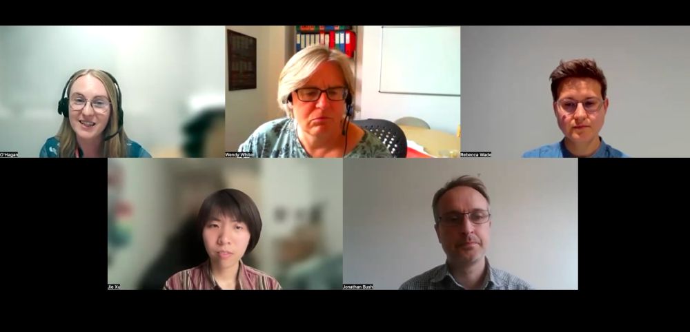 Screenshot of Zoom discussion with all RLUK ICIL event speakers and chair on screen.