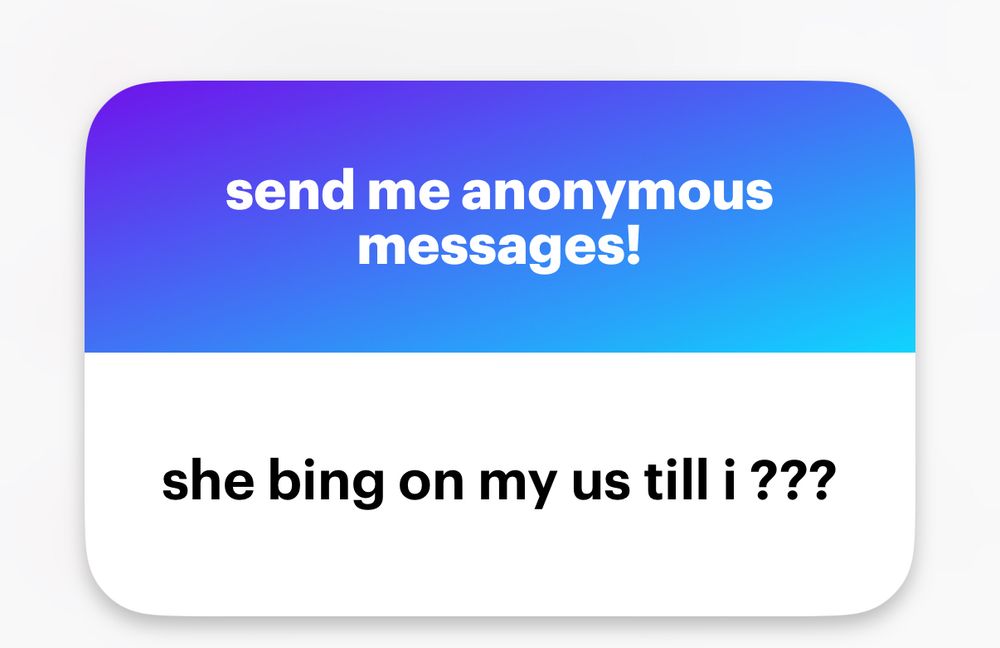 she bing on my us till i ???