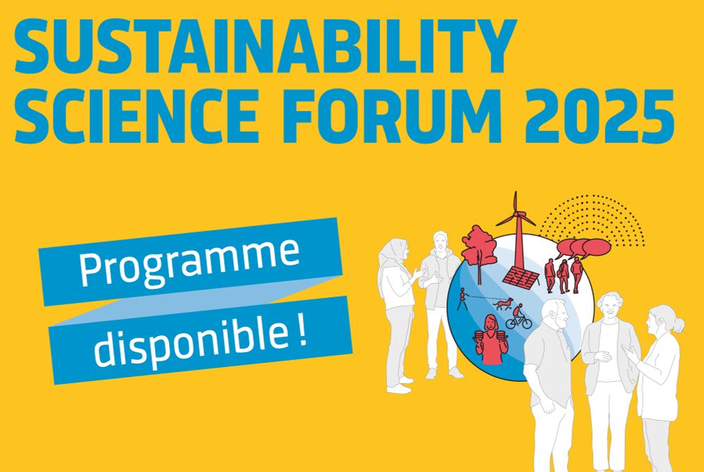 Le Sustainability Science Forum 2025 aura lieu le 26 novembre 2025 à Berne. Plusieurs expert·e·s issu·e·s des milieux scientifiques, politiques, économiques et sociaux auront l’occasion d’intervenir durant cet événement qui abordera des sujets actuels, orientés vers l'avenir et socialement pertinents en matière de développement durable.