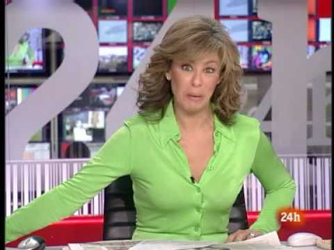 Pilar García en el canal 24H de RTVE diciendo “Como un pepino”. 