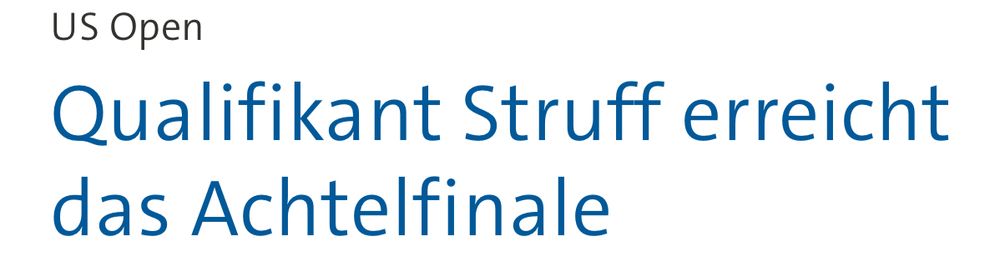 Screenshot „US Open: Qualifikant Struff erreicht das Achtelfinale“