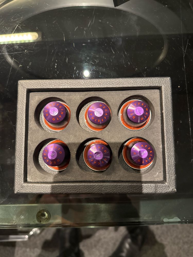 6 Nespresso coffee capsules, all decaf