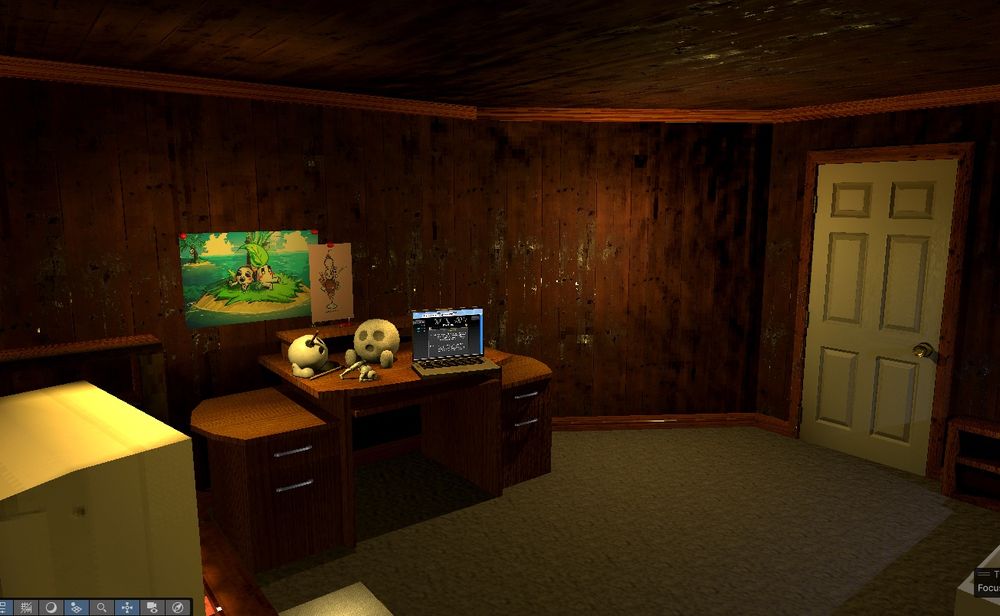 Trying out different walls, this one is wood planks. Will likely add wall customization later.