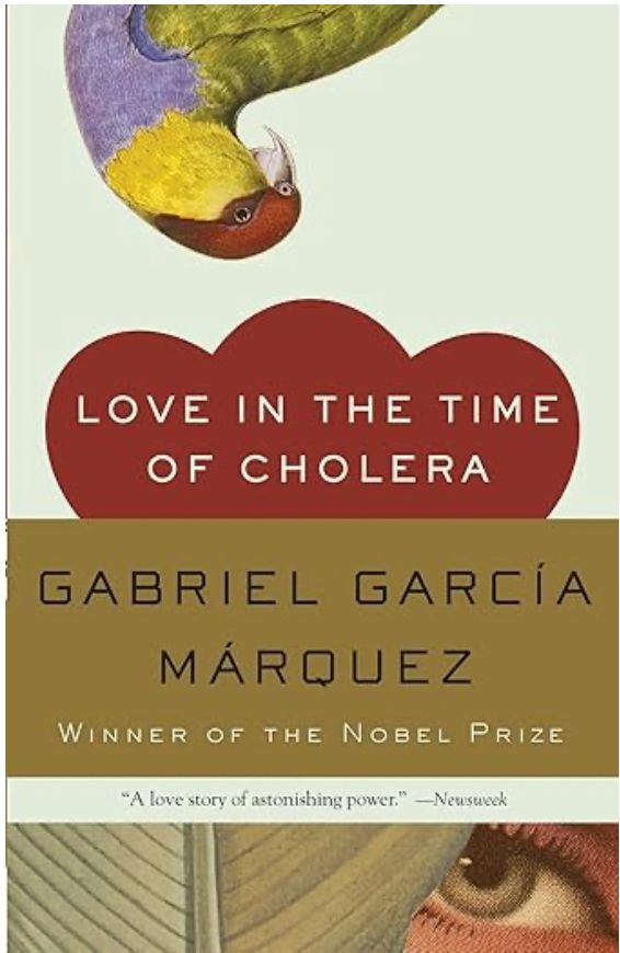 Book cover of Love in the Time of Cholera by Gabriel García Márquez