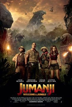 Jumanji: Welcome to the jungle.
This is a joke about how similar the movies are
