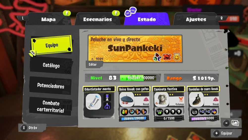 My splash tag with the banner I chose. (My title means Livestreaming Plushie)