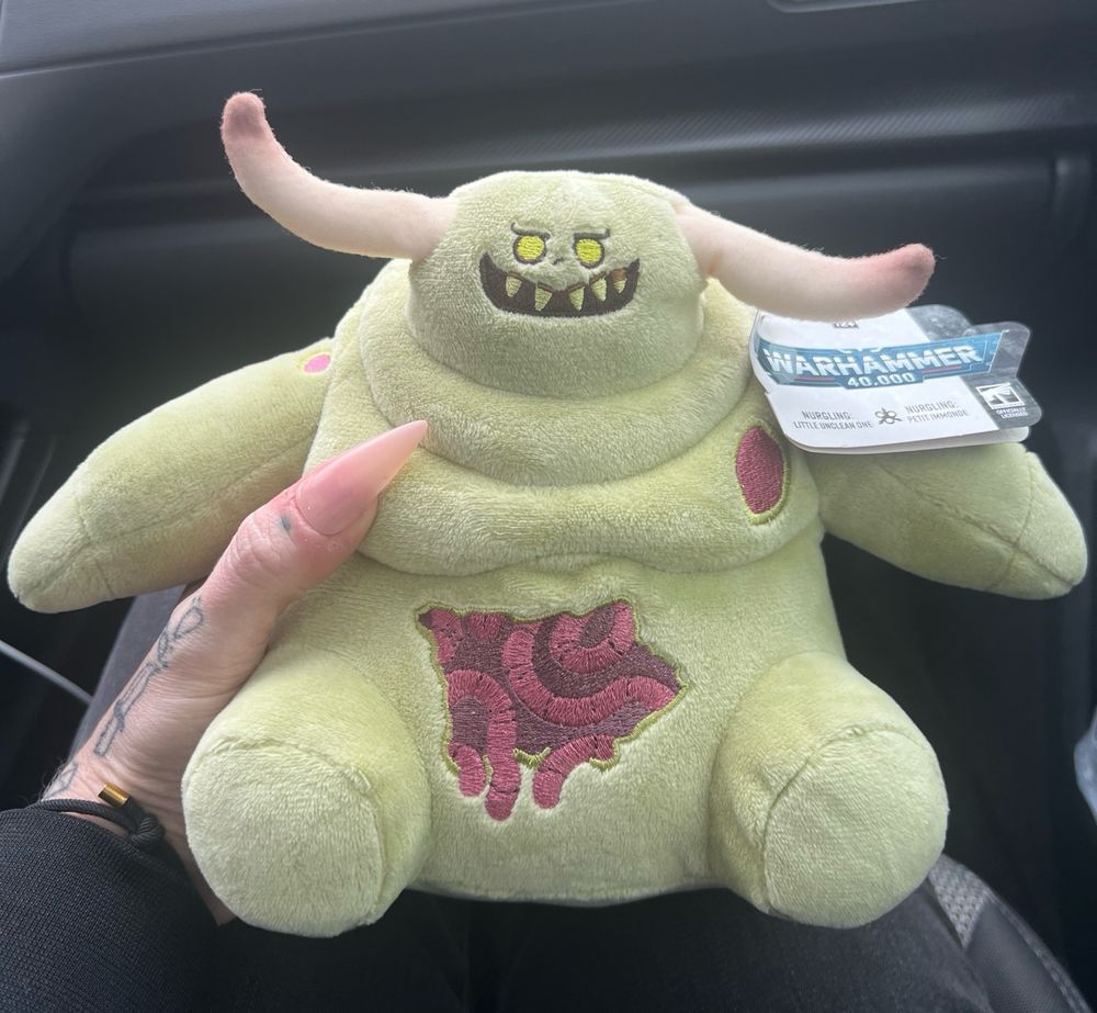 Little unclean one nergling plushie from warhammer 40K