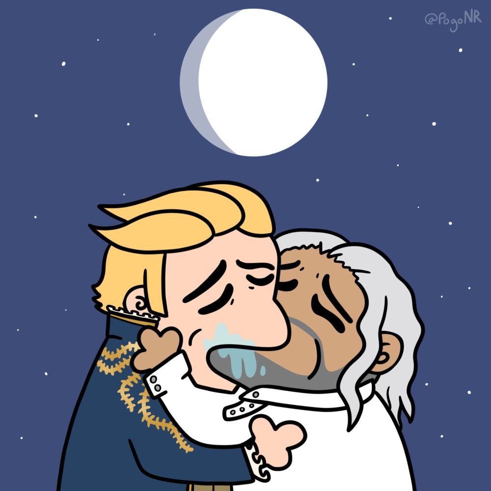 trelane from star trek and supreme being from time bandits sloppy smoochin