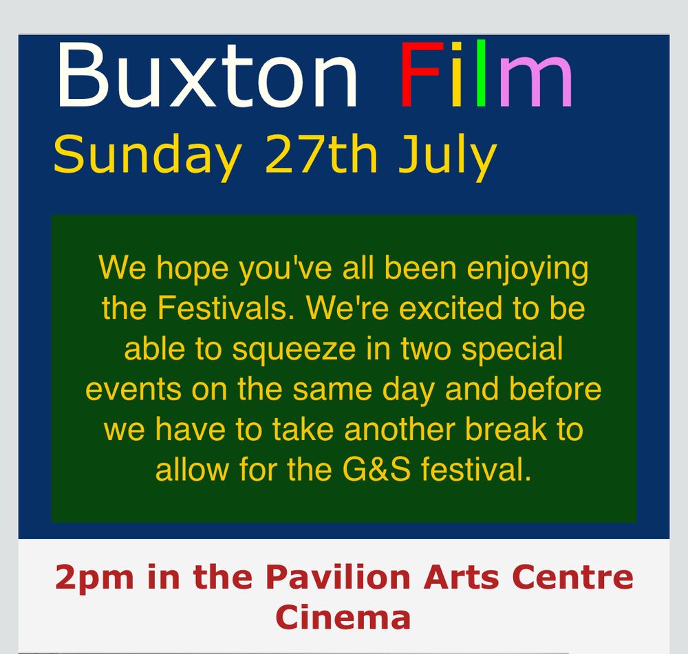 Poster for Buxton Shorts, @buxton_film’s showcase of local short films. 