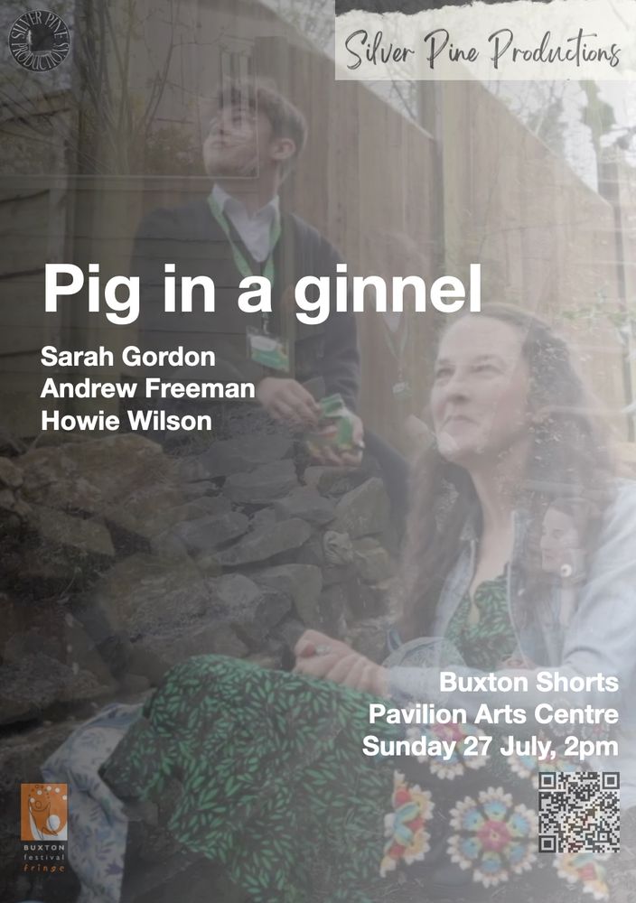 Poster for Pig in a ginnel, featuring Sarah Gordon and Howie Wilson. 