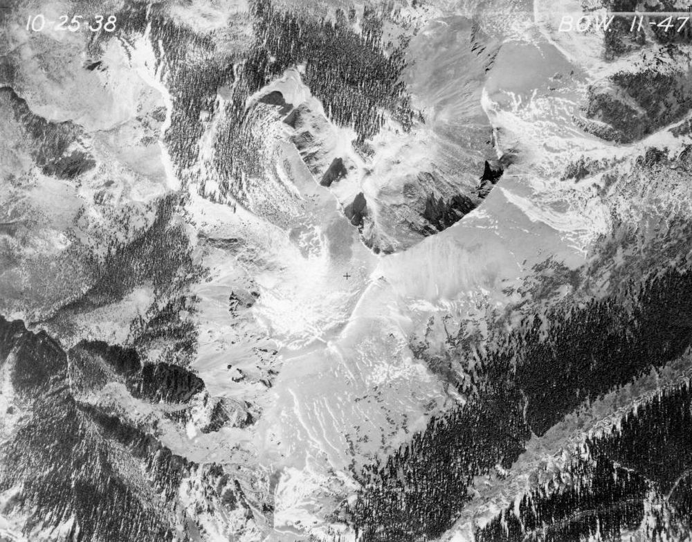 Aerial shot looking down on Grand county, Colorado