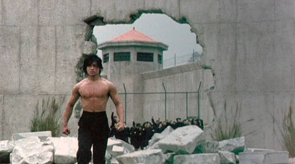 "You are all free now!" The ending shot from Riki-Oh - you've probably seen this scene used to end Team Spooky streams.