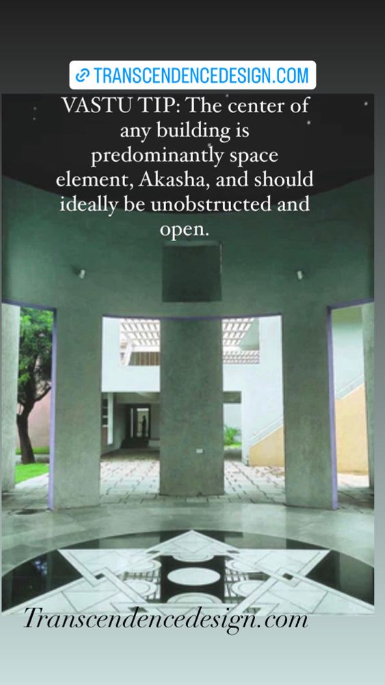 Vastu tip Vastu consultation space element Akasha open center conscious home design