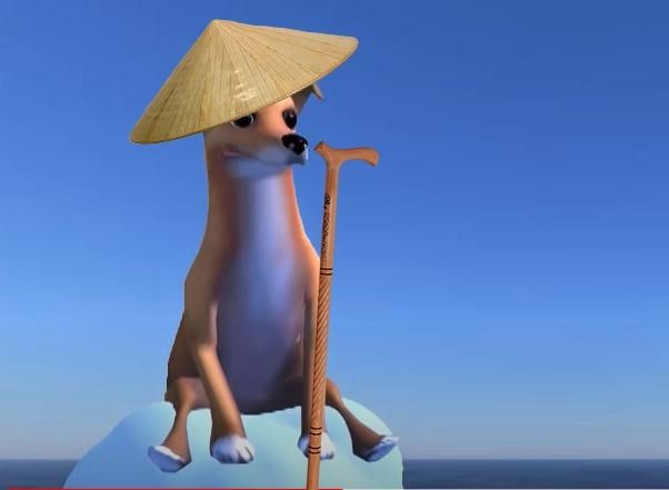 Un chien goofy avec un flow de zinzin 