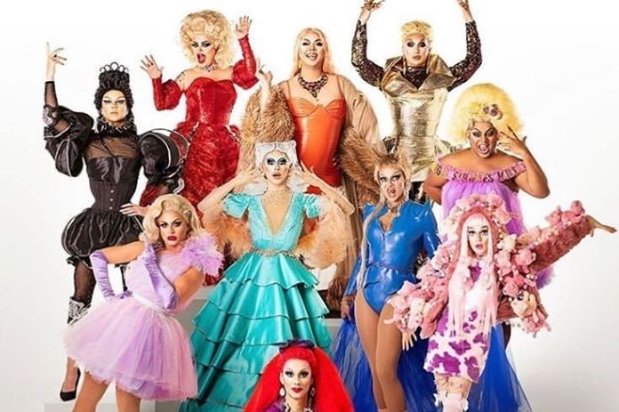 People in drag outfits