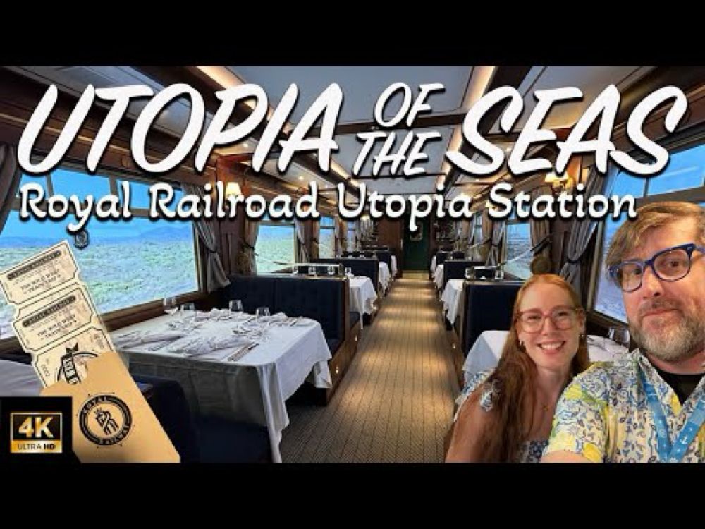 All Aboard! Our Review of Royal Railway Utopia Station! Wild West Train Trip on Utopia of the Seas