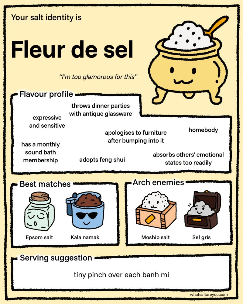 Fleur de sel salt card