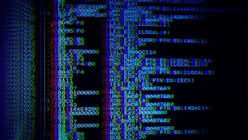 Glitchy image of some source code or something.