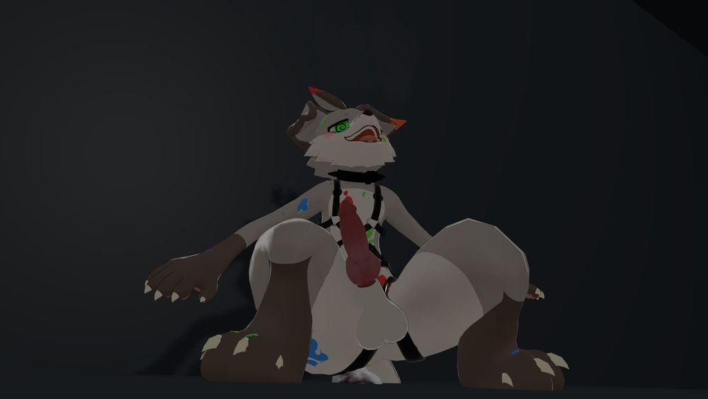 gay dog falls onto big horsecock dildo >w>