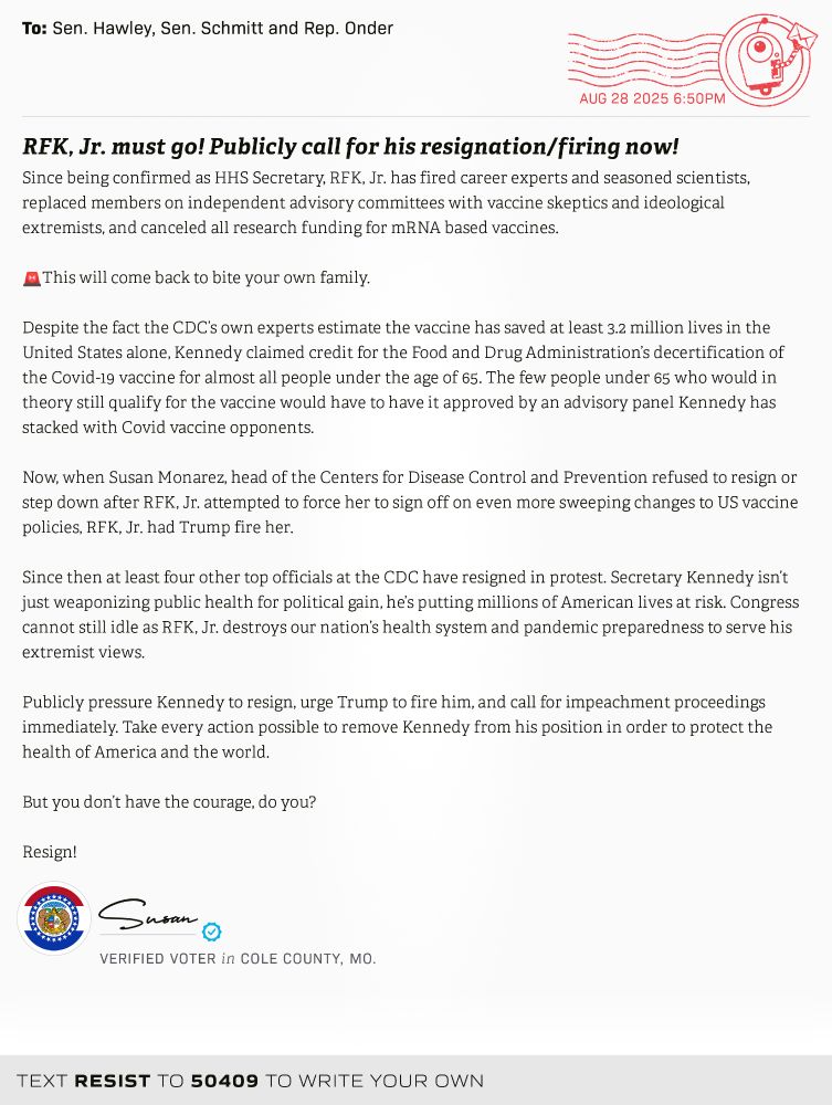 I’ll put the content of my letter to my legislators in a reply, since it’s lengthy. 