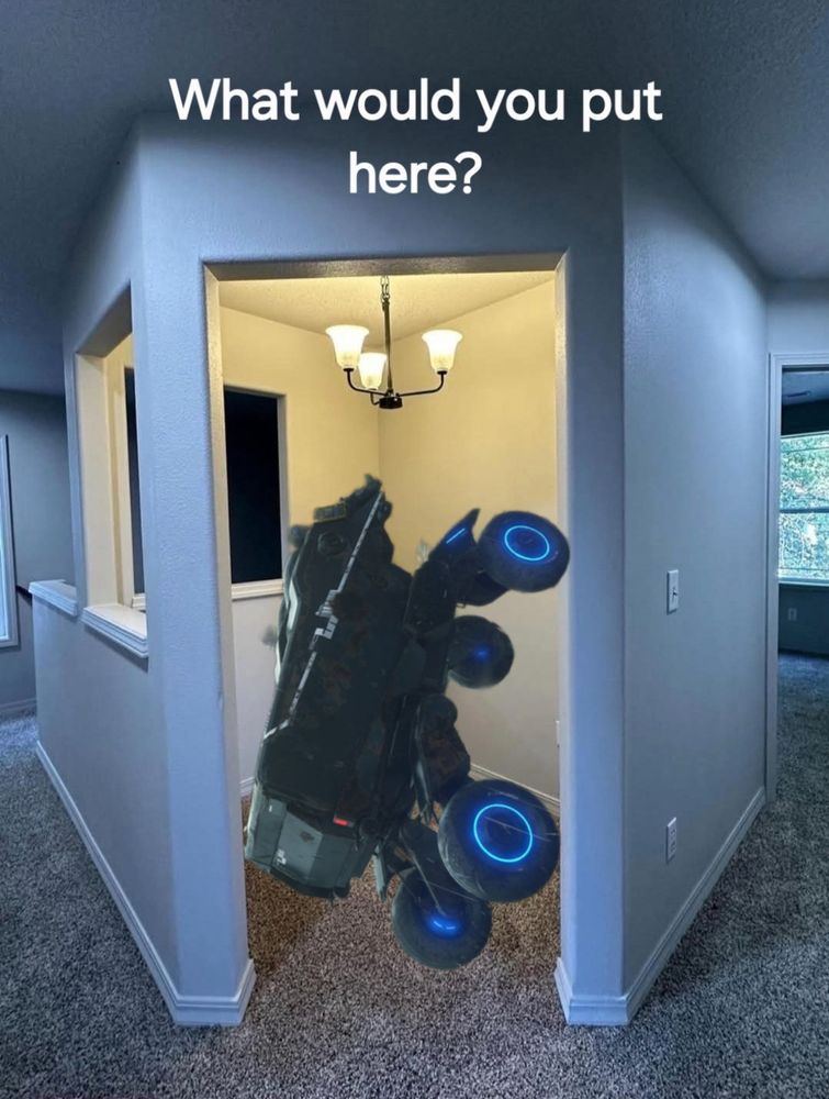 Death Stranding truck stuck in the "what would you put here" room