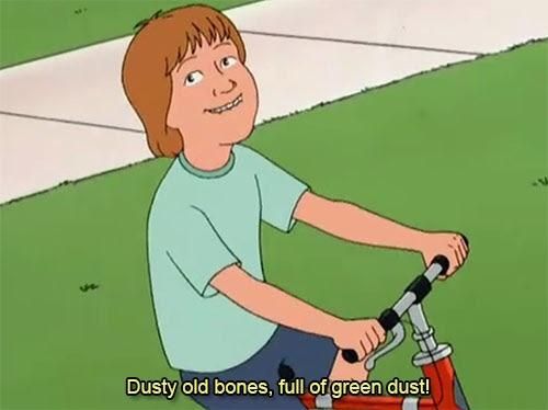 Dusty old bones kid from King of the Hill