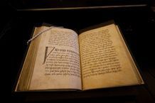 An image of a folio page from the Exeter Book.