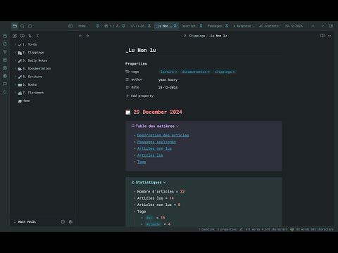Obsidian web clipper (deuxième partie)