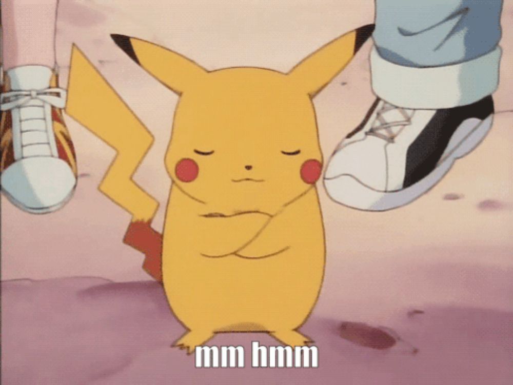 Pikachu Mm Hmm GIF